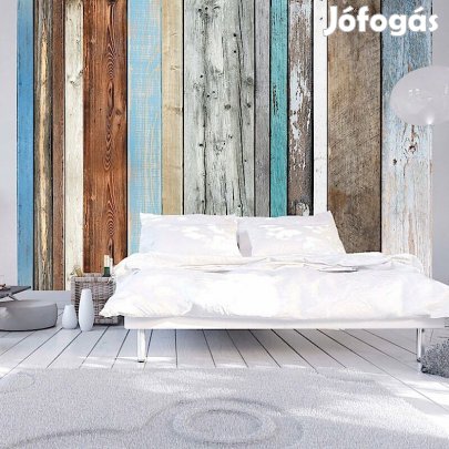 Fotótapéta - Színes fafal