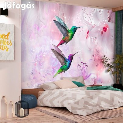 Fotótapéta - Színes kolibrik (lila)