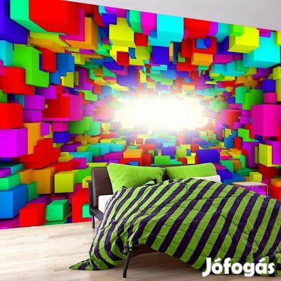 Fotótapéta - Szivárványos kockák