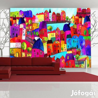 Fotótapéta - Szivárványos város