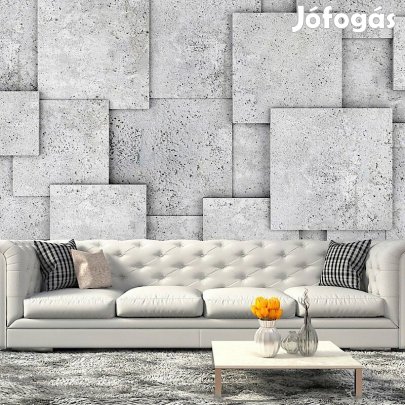 Fotótapéta - Szürke négyzetek egymáson