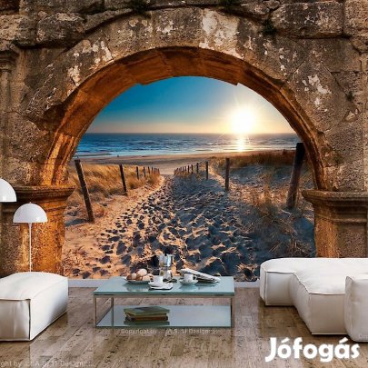 Fotótapéta - Tengerpart boltív mögött