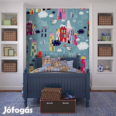 Fotótapéta - Város a felhők között