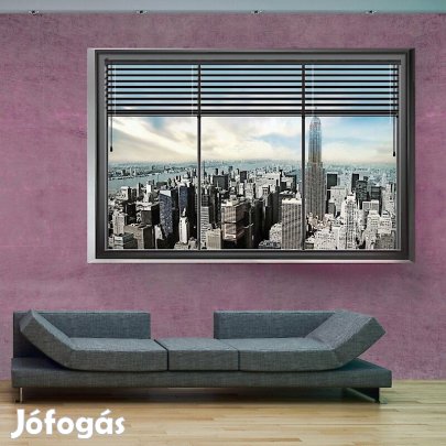 Fotótapéta - Város az ablakon keresztül
