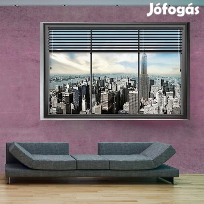 Fotótapéta - Város az ablakon keresztül