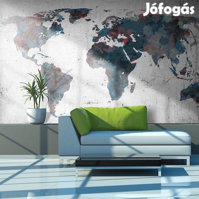 Fotótapéta - Világtérkép a falon 2