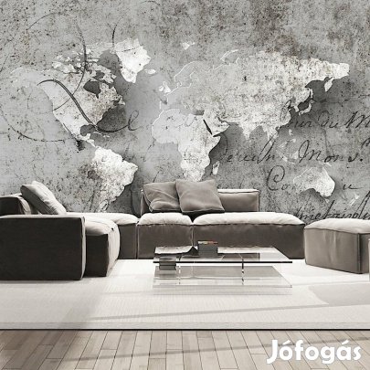 Fotótapéta - Világtérkép és levél