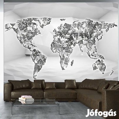 Fotótapéta - Világtérkép gyémántból