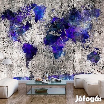 Fotótapéta - Világtérkép tintapacával