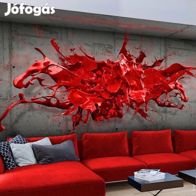 Fotótapéta - Vörös fröccsenés