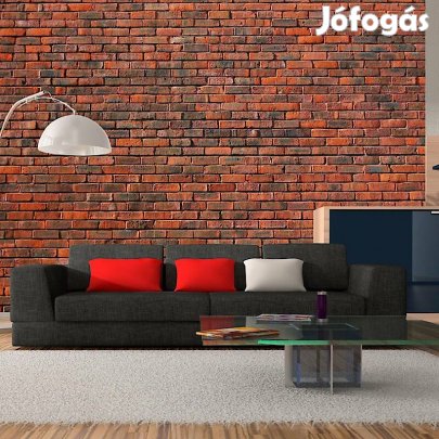 Fotótapéta - Vörös-szürke téglafal