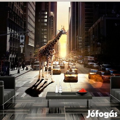 Fotótapéta - Zsiráf a nagyvárosban