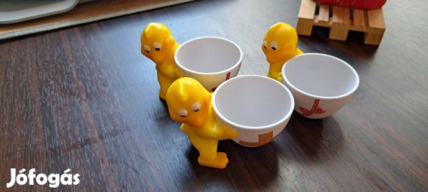 Főtt tojás tartó poharak