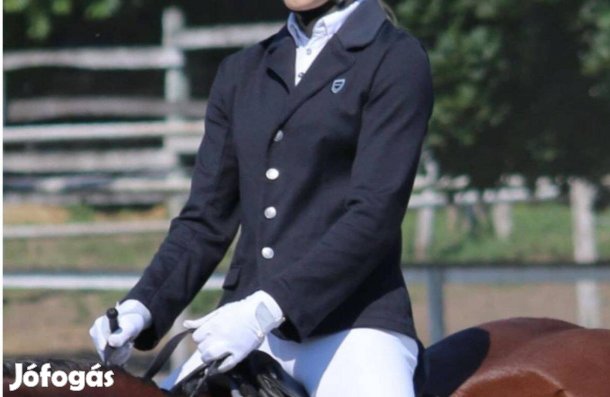 Fouganza fekete lovas gyermek versenyzakó