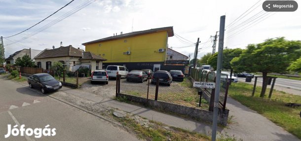 Főútvonalon, a XX. ker Határ úton 210m2-es telephely kiadó
