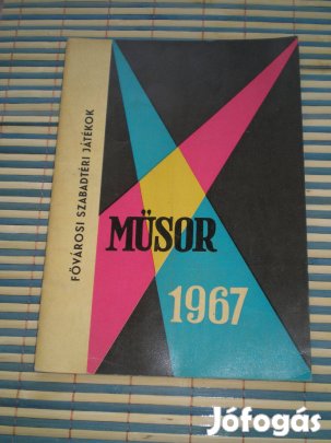 Fővárosi szabadtéri játékok füzet 1967-ből