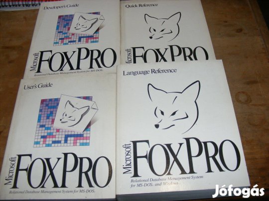 Foxpro fejlesztő rendszer eredeti dokumentációja angol nyelvű