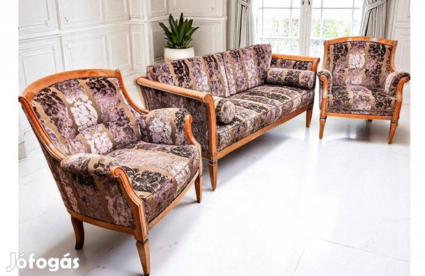 Francia Directoire stílusú, luxus, olasz Selva Szalongarnitúra