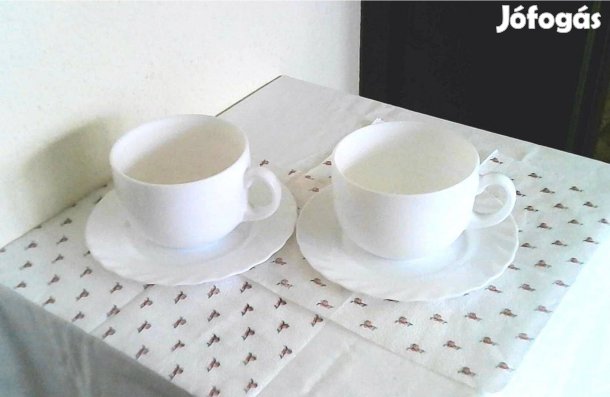 Francia Luminarc 2 személyes hőálló üveg reggeliző szett