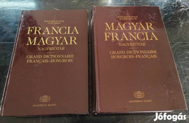 MAGYAR-FRANCIA kéziszotar Francia-Magyar- Magyar-Francia Nagyszótár - XV. kerület