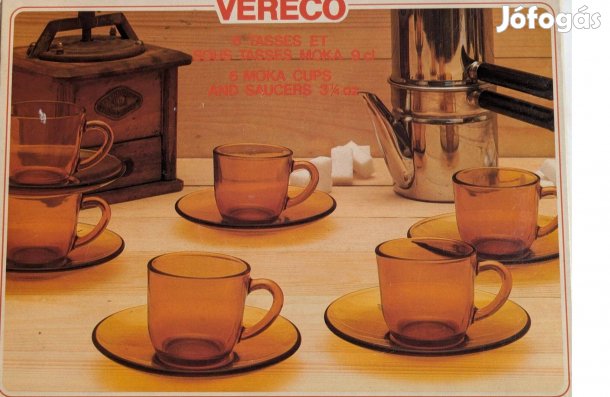 Francia Vereco mokkás készlet, új eredeti dobozzal