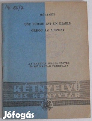 Francia / magyar kétnyelvű könyv - Mérimée - Ördög az asszony