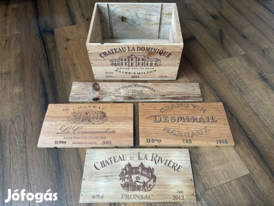 Francia boros láda és boros láda előlap/tábla eladó