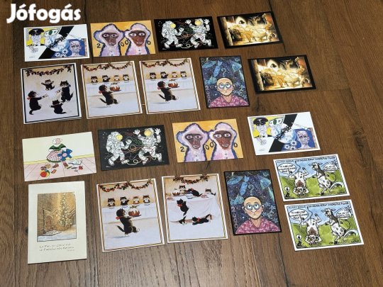 Francia figuratív képeslap csomag eladó