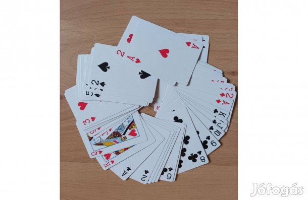 Francia kártya pakli, új