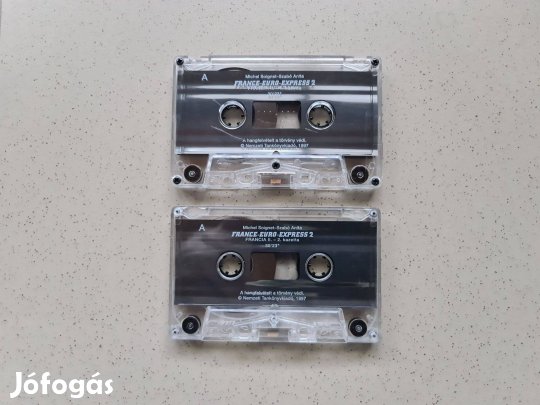 Francia nyelv tanulás műsoros kazetta kazettás magnó deck kazetta 2 db