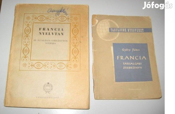 Francia nyelvkönyvek: Francia nyelvtan + Francia társalgási zsebkönyv