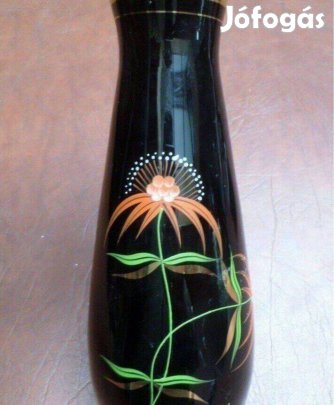 Francia üveg váza retro kézműves