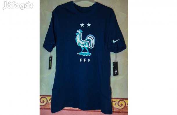 Francia válogatott eredeti Nike sötétkék felnőtt póló (M, L, XL, 2XL)