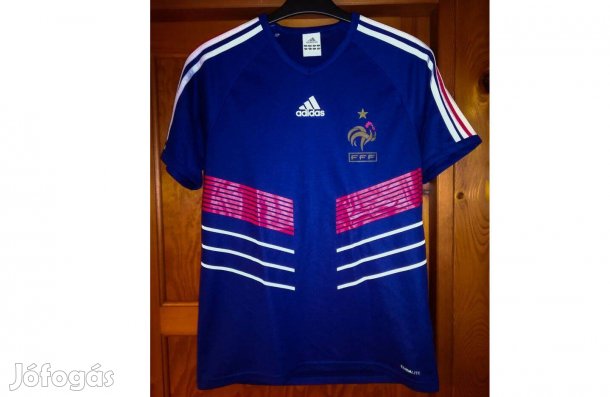 Francia válogatott eredeti kék adidas climalite mez (S)