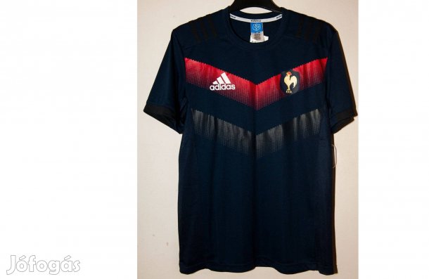 Francia válogatott eredeti kék adidas focimez (L)