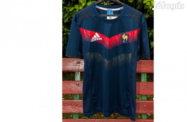 Francia válogatott eredeti kék adidas focimez (L)