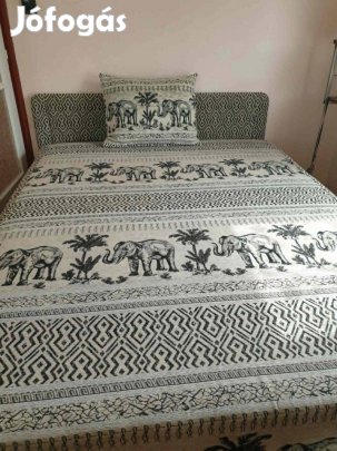 Franciaágy, elefánt mintás