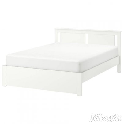 Franciaágy fehér fa, ikeás
