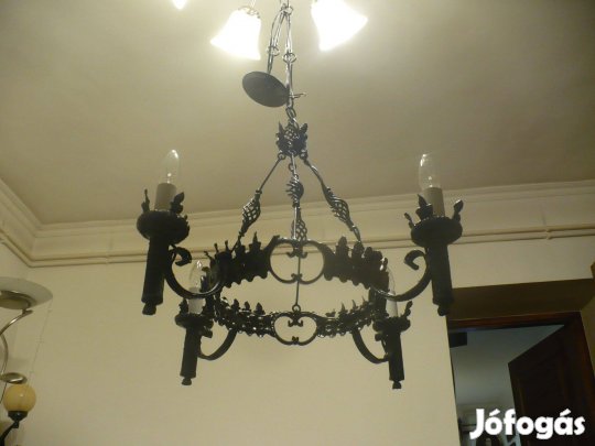 Frappáns kovácsoltvas mennyezeti lámpa