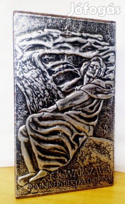 Frederic Chopin emlékmű, táblakép a Warsói hasonló szobor alapján, W