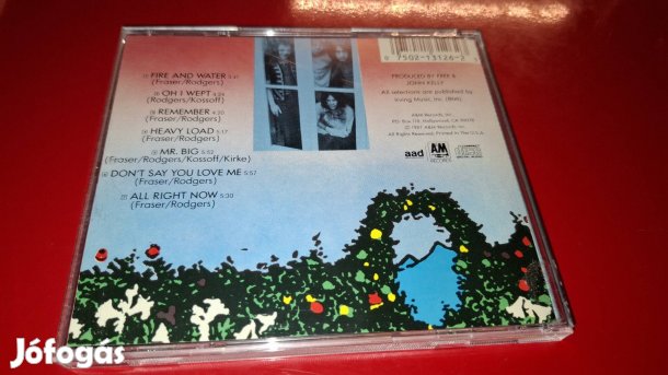 Free Fire & Water Cd 1987 USA