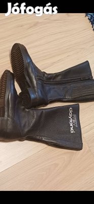 Frey Daytona fekete bőr női motoros csizma 