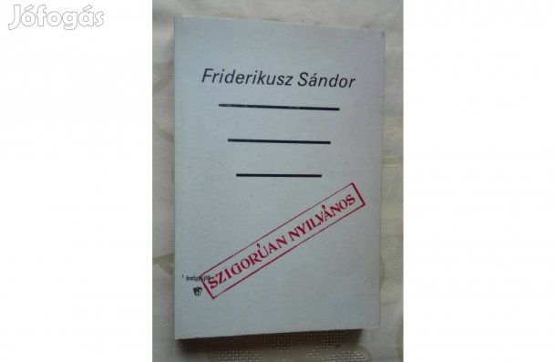 Friderikusz: Szigorúan nyilvános, interjúkötet