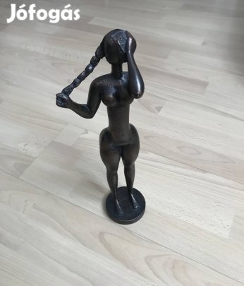 Fritz János női akt bronzírozott szobor eladó képcsarnok