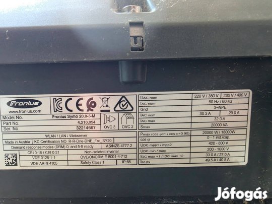 Fronius Symo 20.0-3-M inverter