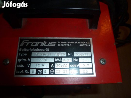 Frónius akkumlátor töltő