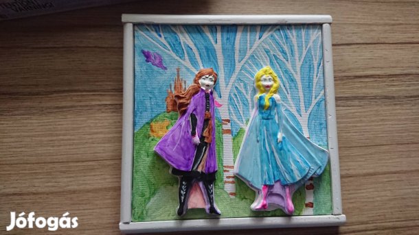 Frozen 3D kifestett vászon kép gyerekszobába eladó