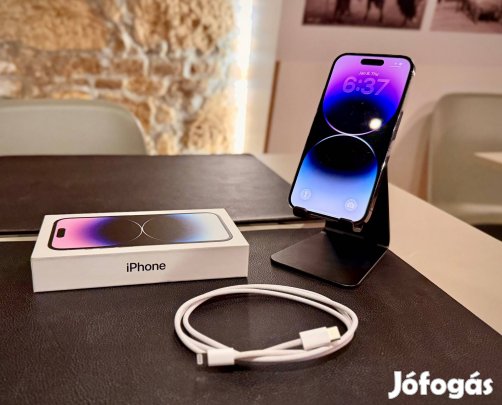 Független iphone 14 Pro / 128GB / 100% / Deep Purple