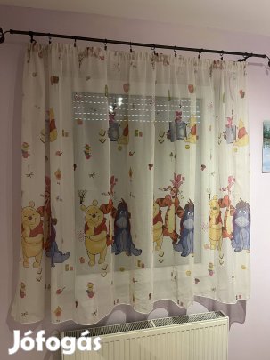 Függöny Micimackó mintás