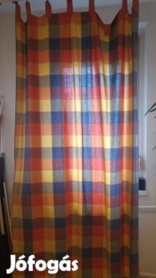 Függöny, sötétítő, 1 darab, nagy méret, egyik fele kopottabb